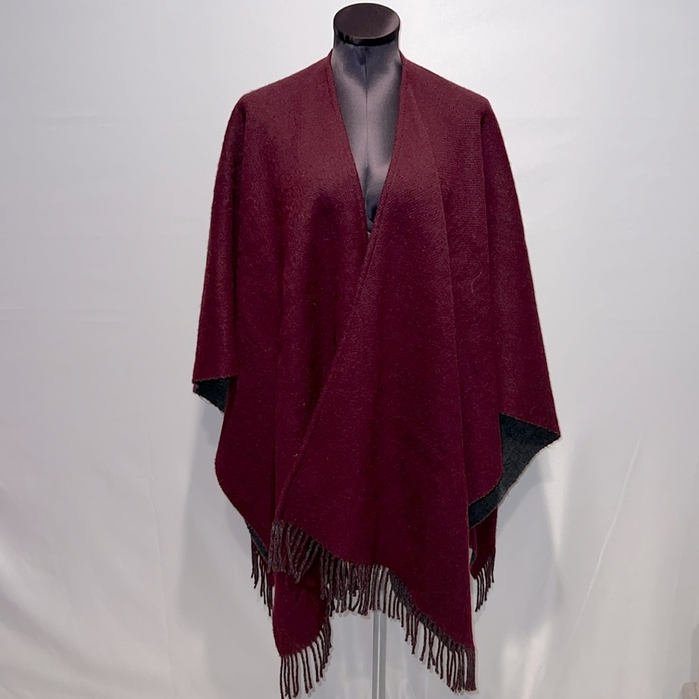 Rag & Bone Wool Fridge-Reversible Pancho!